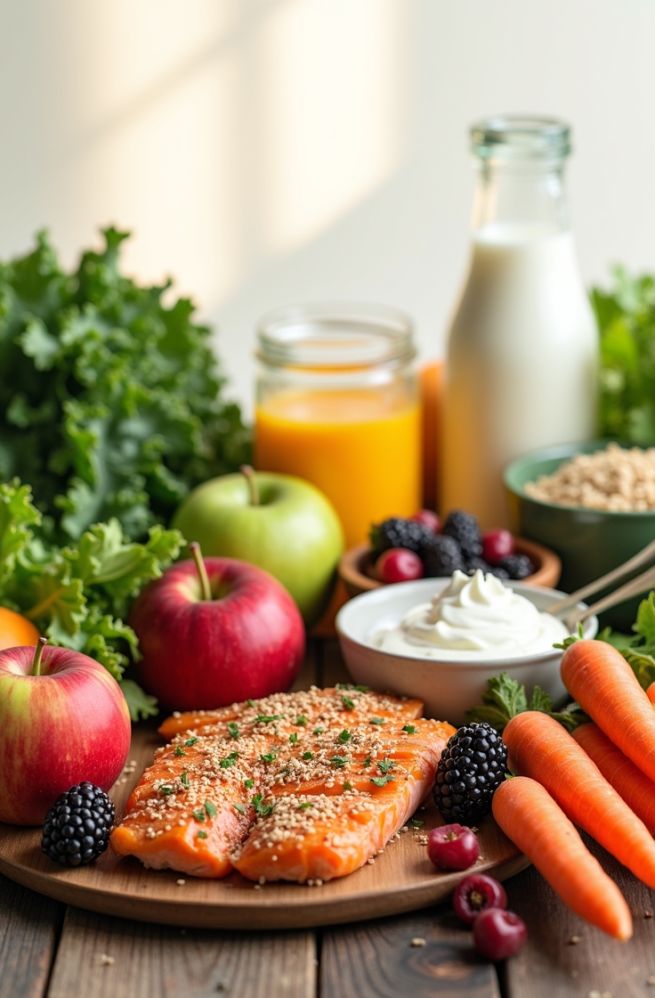 Various sources of protein including beans, nuts, and lean meats